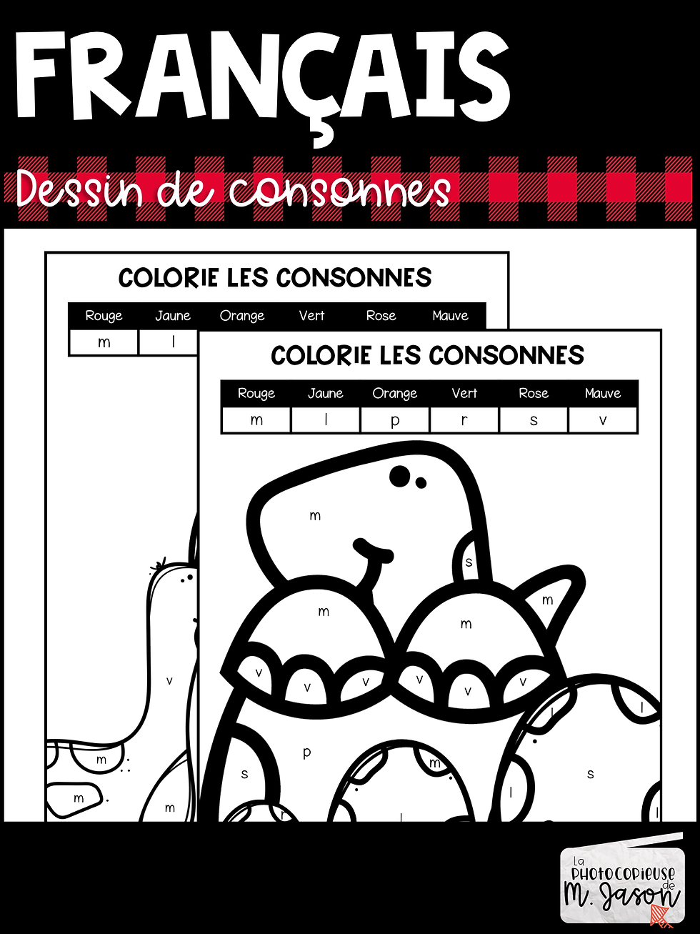 Miniature : Français: Colorie les consonnes // 1er cycle