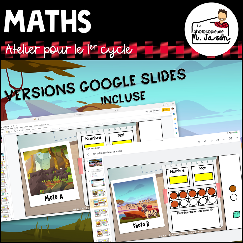 Miniature : Atelier maths: Un safari excitant!