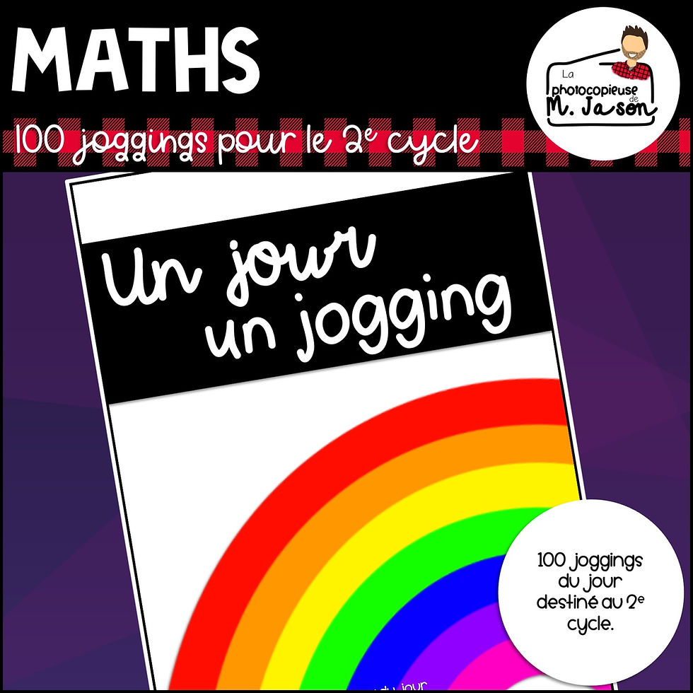 Maths: Un jour, un jogging - 2e cycle