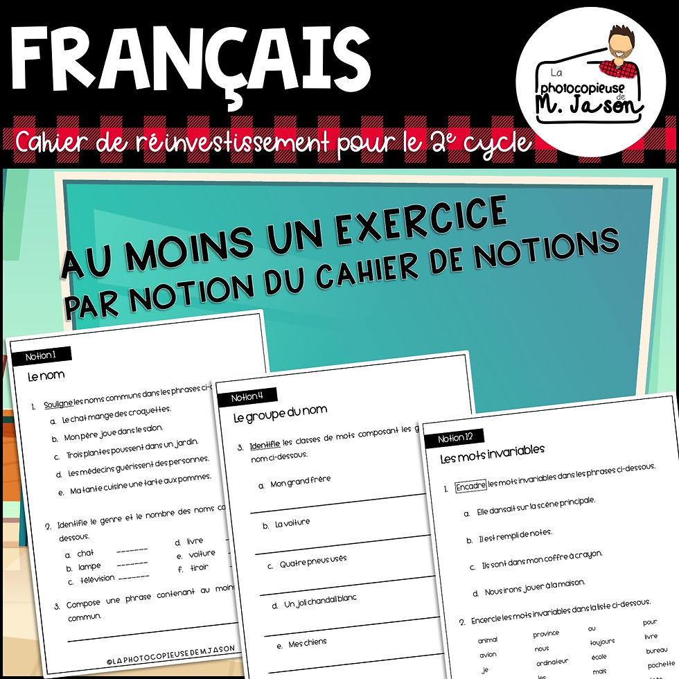 Miniature : Trousse de grammaire // 2e cycle
