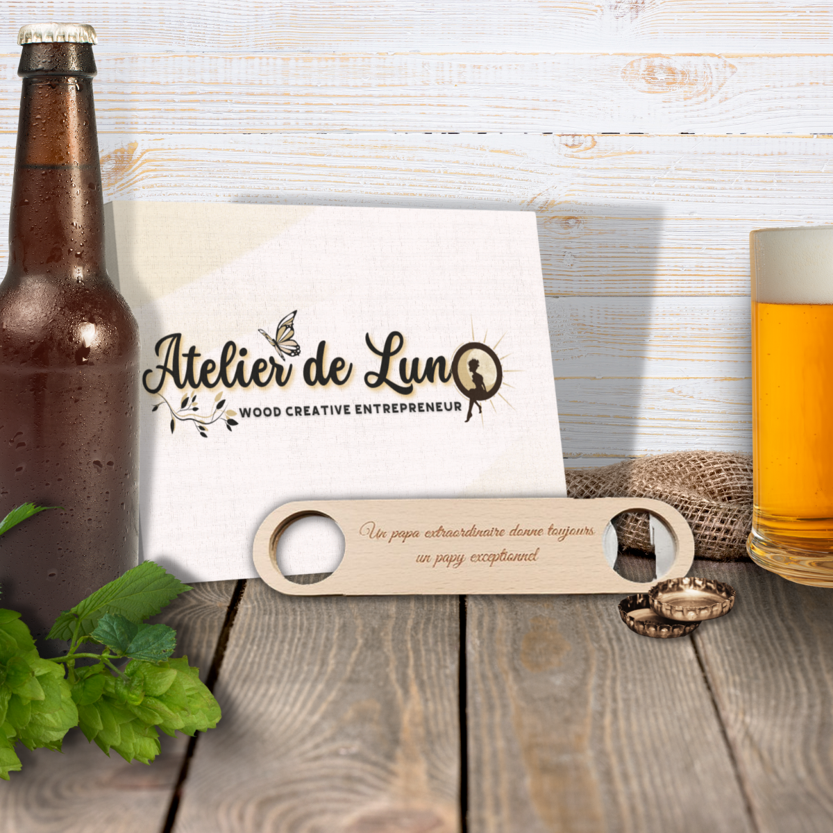 DECAPSULEUR PLAT EN BOIS