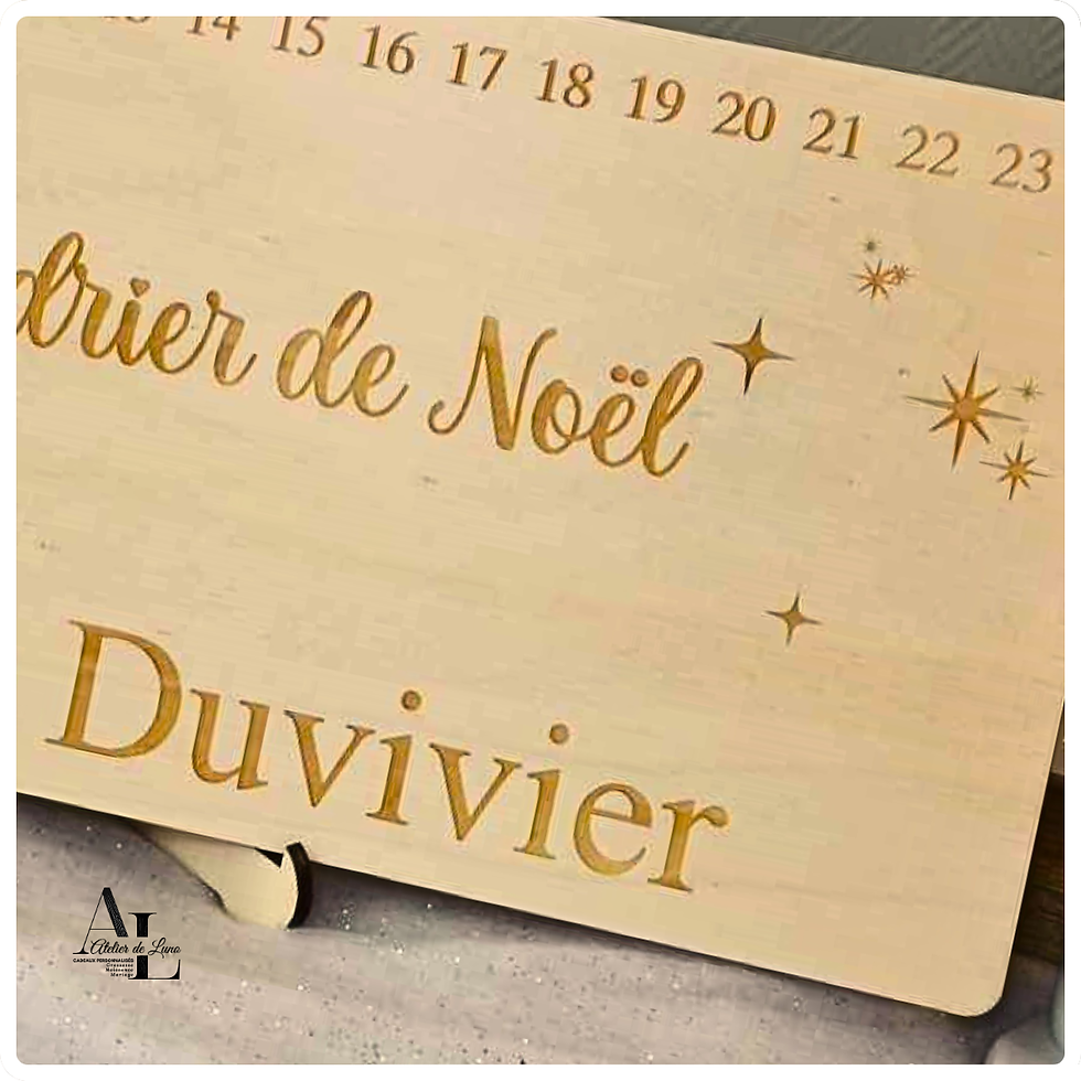 CALENDRIER DE NOEL, ATTENTE DE NOEL, DECORATION DE NOEL
