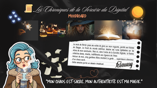 Chroniques de la Sorcière Digitale | Journal créatif février