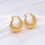 Thumbnail: 18K Gold Plated Vintage Baguette Earrings, Elysia