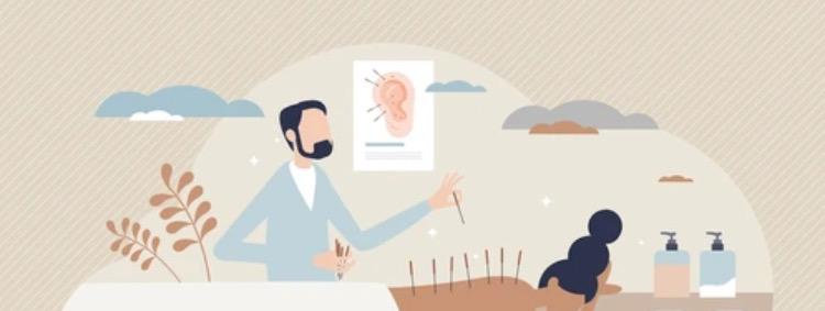 Un acupuncteur pratiquant l'acupuncture sur une patiente, Acupuncture Supervisée dans un cadre médical.