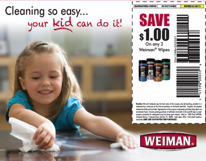 Weiman Magazine ad and Coupon