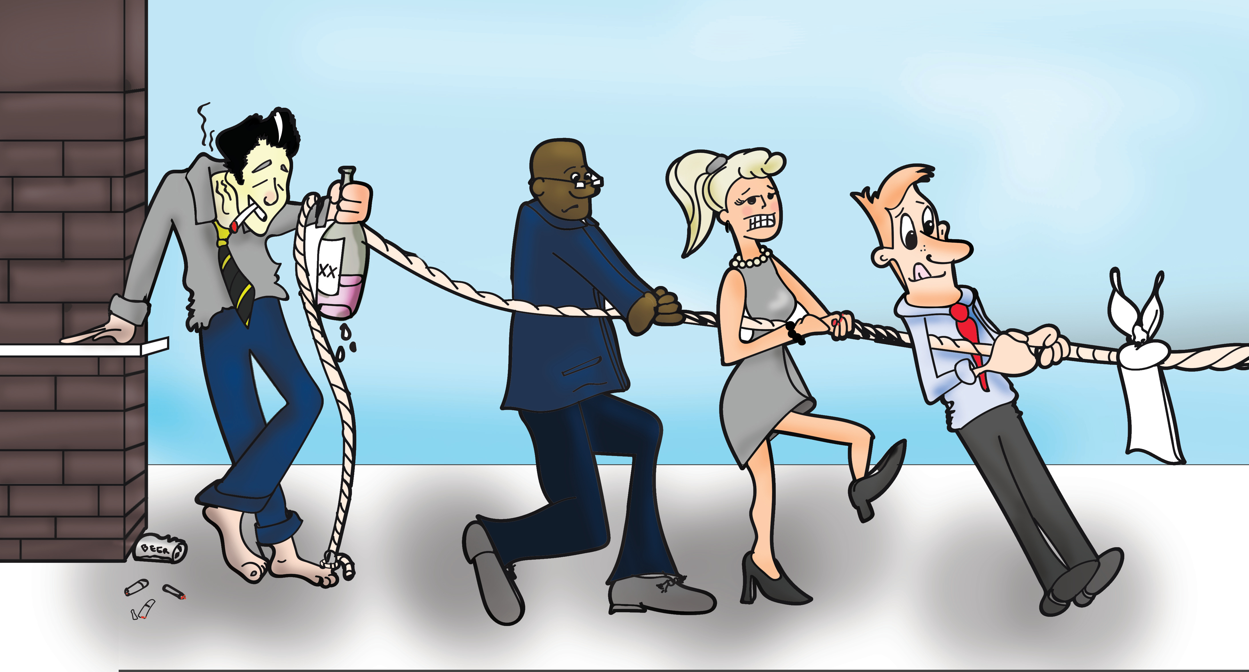 Social Loafing Illustration