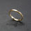 Thumbnail: Stacking ring in 9ct gold with a hammered finish