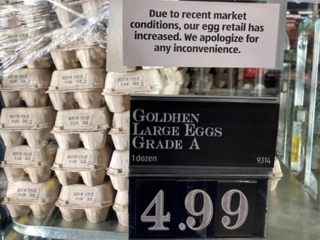 부활절 앞두고 미국 계란 가격 또 올라