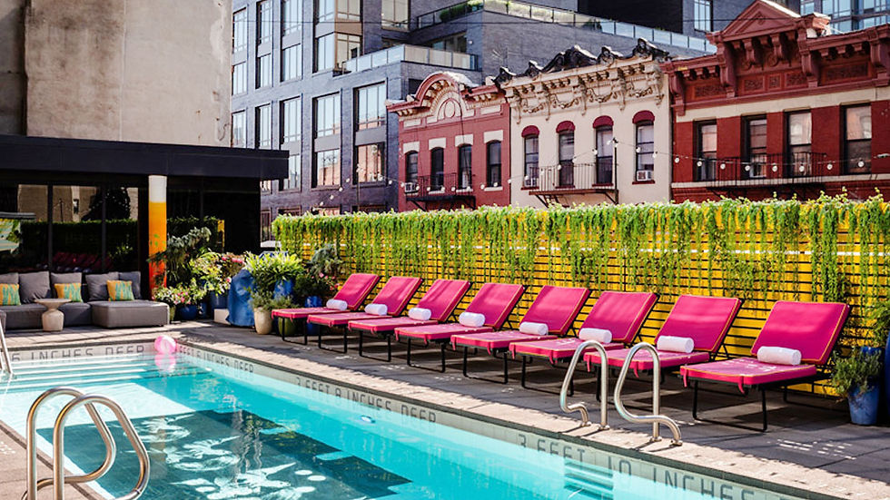 SIXTY LES rooftop pool Lower East Side
