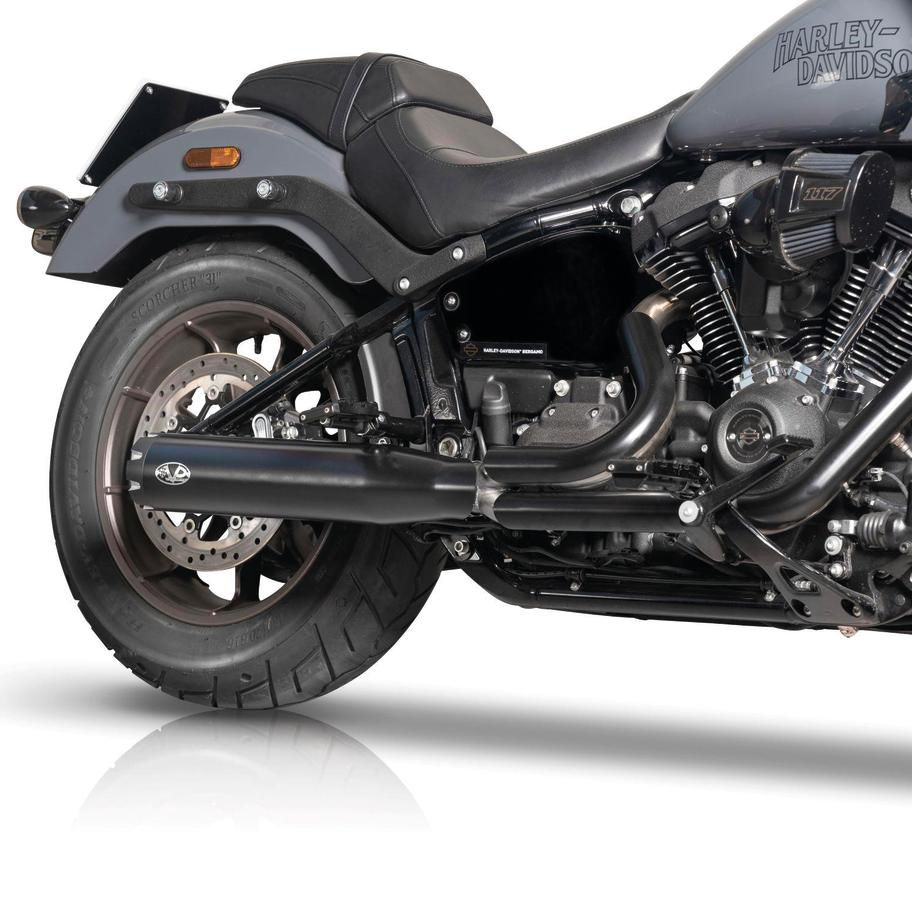 2 in 1 Full System Exhaust Endcap Revolver Black Ceramic Coated