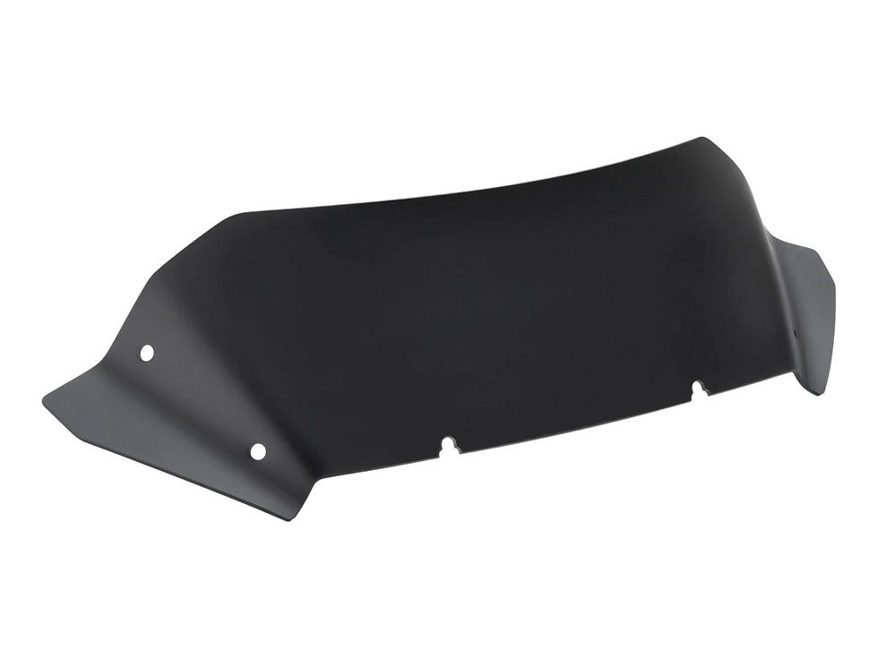 Replacement Windscreen for Helix Touring Models Sport; Length 205 mm x Width 645 mm Flat Black