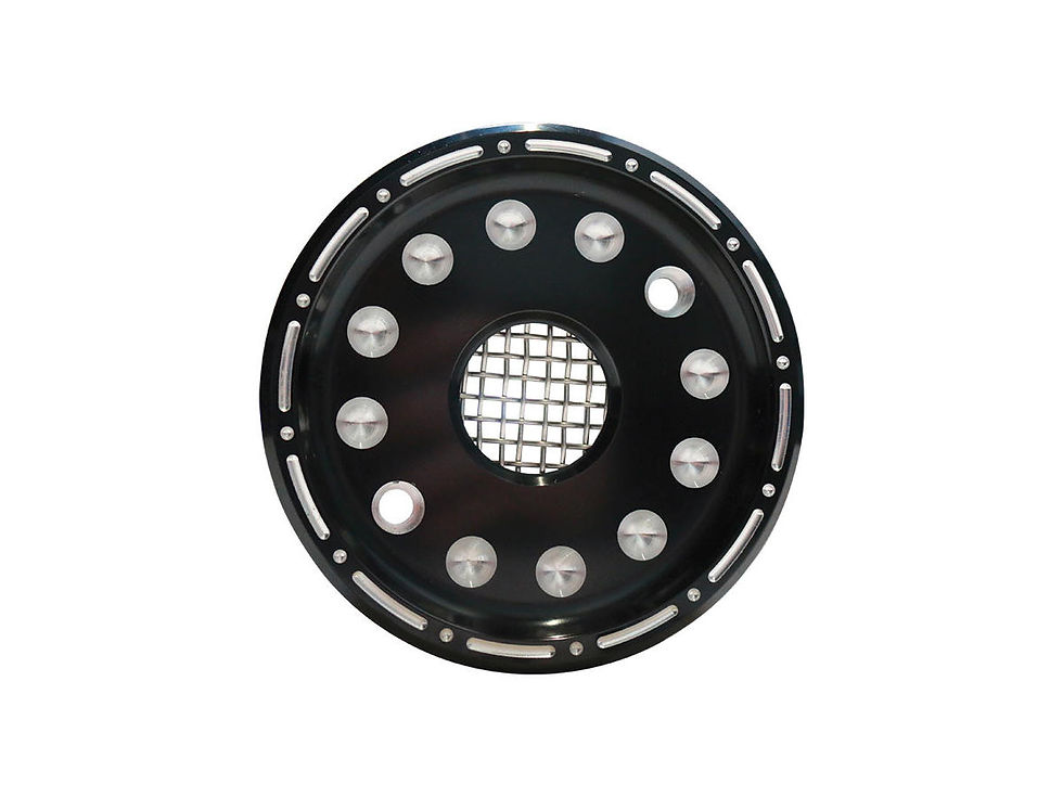 Outlaw Black/Raw Machined Sprocket Cover Kit