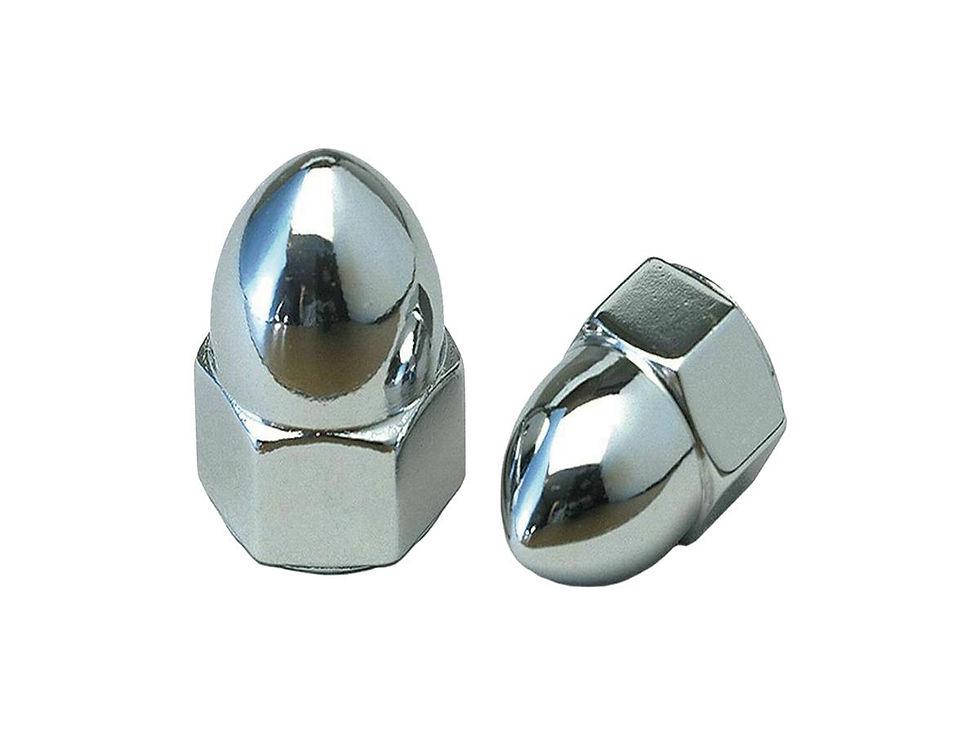 Acorn Nut Pack Chrome 5/16"-18 UNC