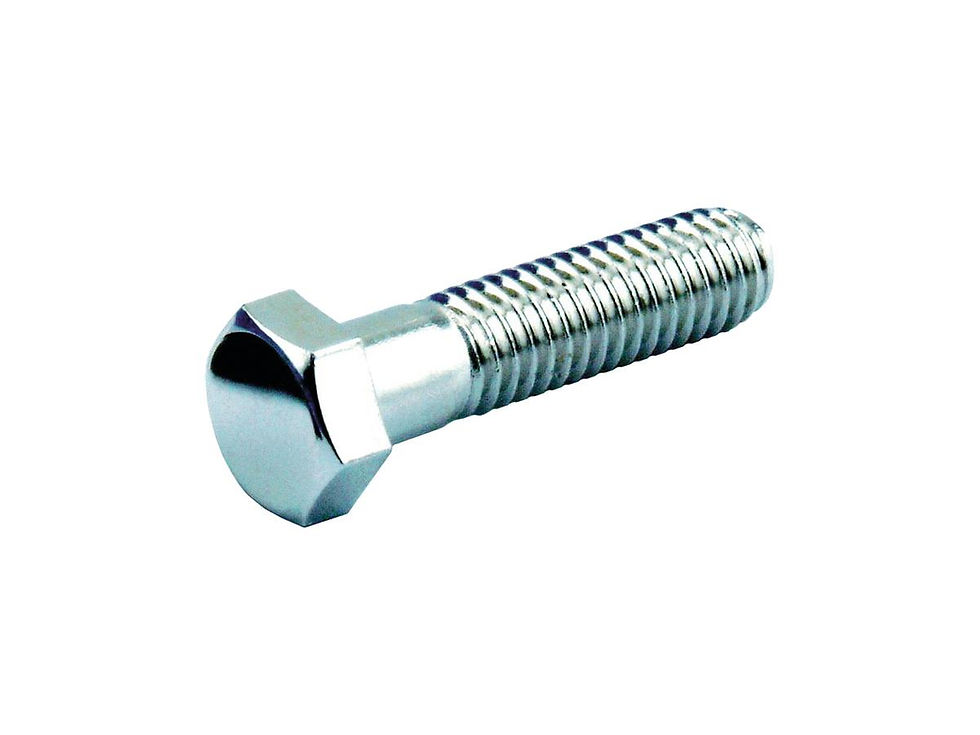 Hex Head Screw Pack Chrome Hex head 7/16"-20 UNF 1 1/4"