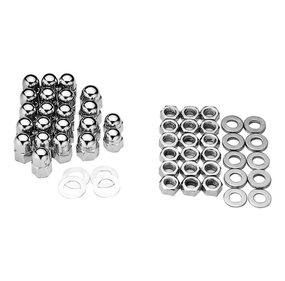 Acorn Head Bolt Hardware Kit Chrome