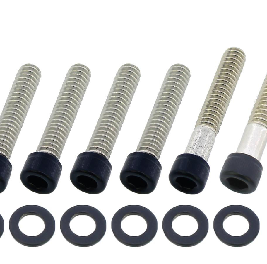 Cam Cover Screw Kit Satin Black Powder Coated