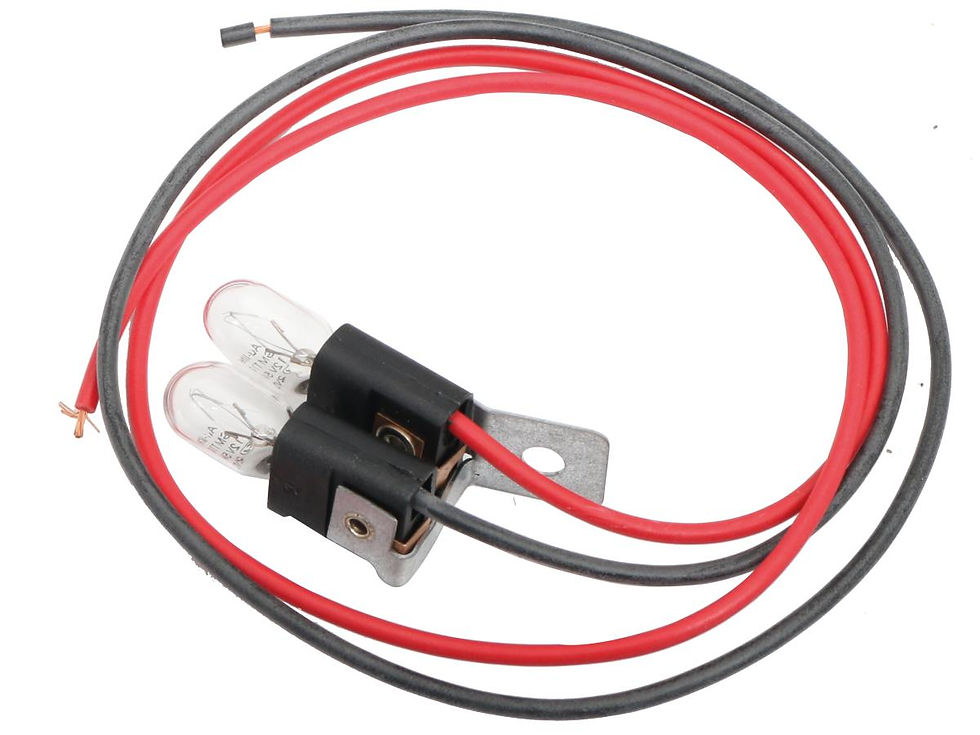 Replacement Bulb Dual socket, dual filmament, 17" lead wire () Orange Each 1