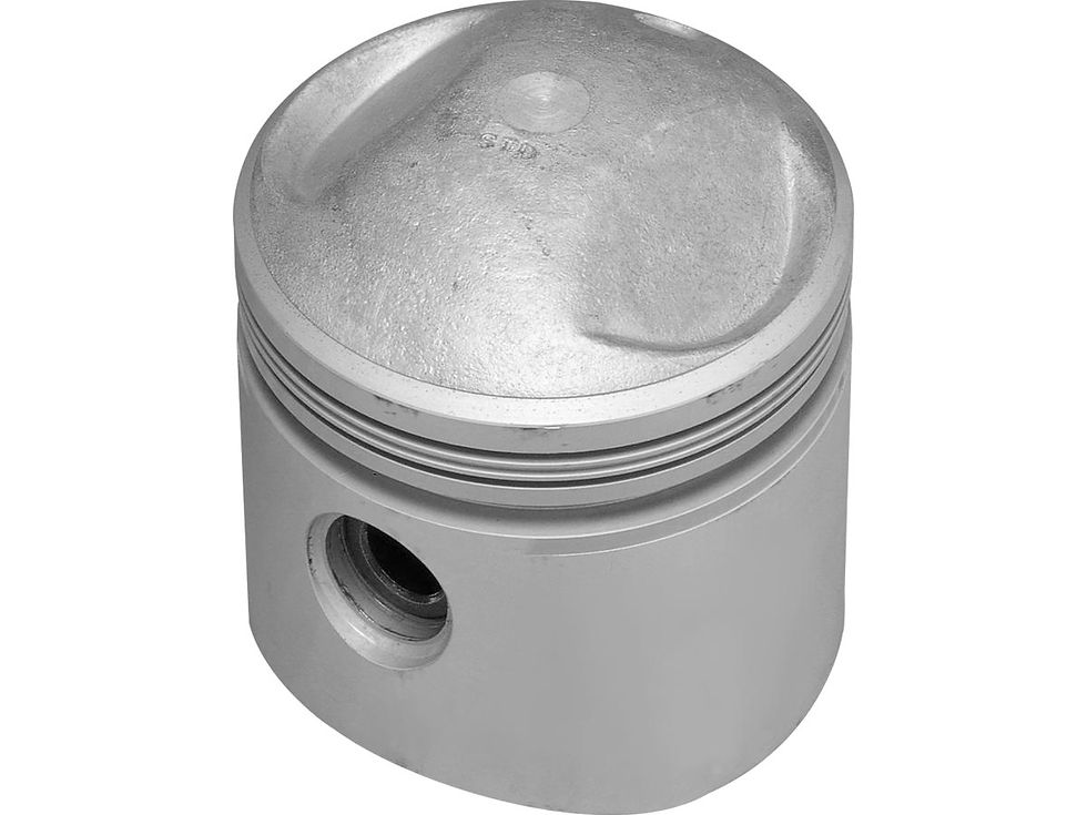 Cast Piston Stroke 4,250" Bore 3,518" (89,3572 mm ) 8.5:1 +.020 mm Cast Aluminium 1340 ccm (80 cui)