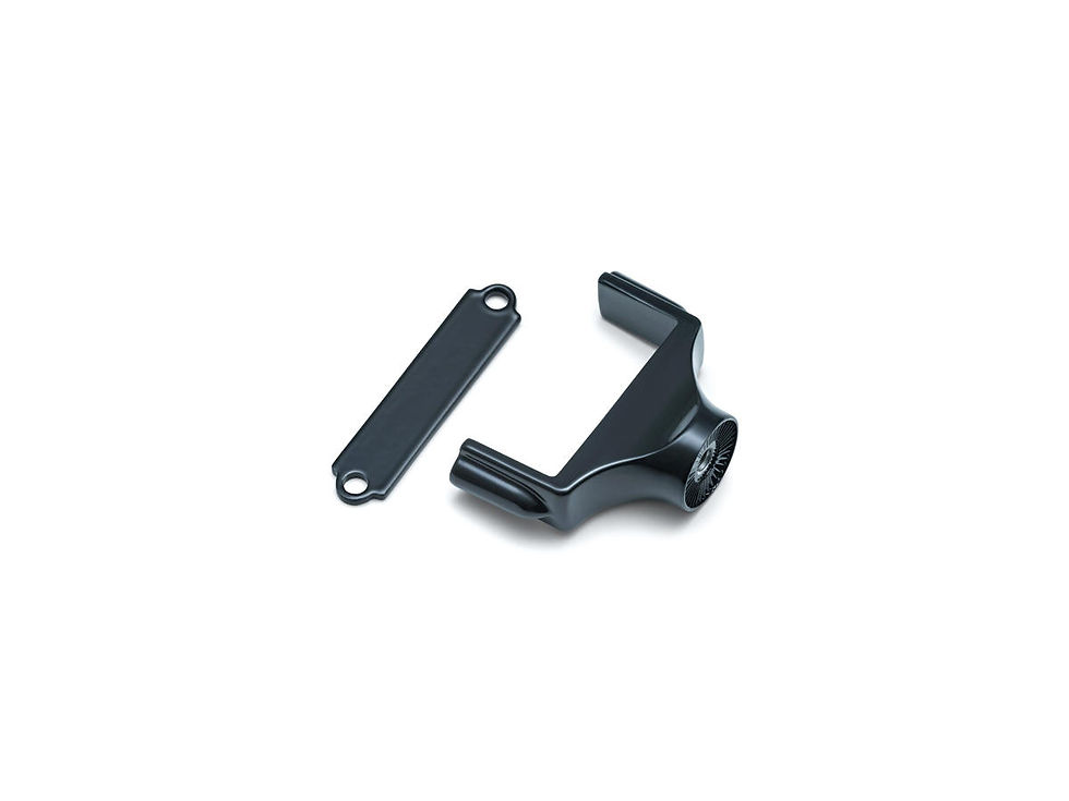 Side Mount License Plate Bracket Black