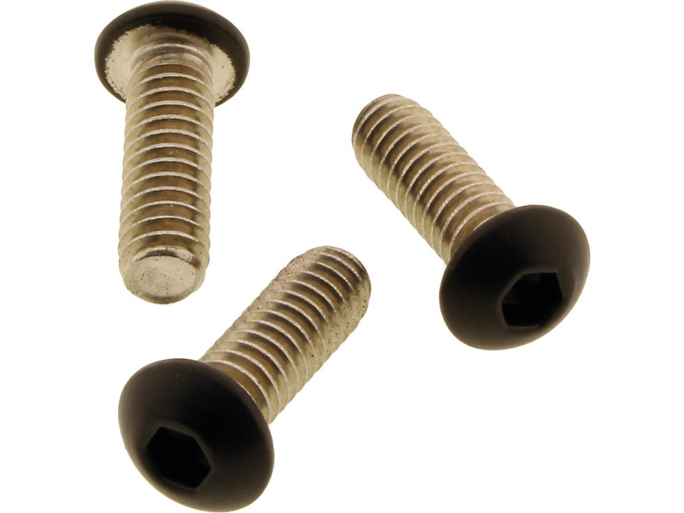 Battery Side Cover Screw Kit Satin Black Powder Coated