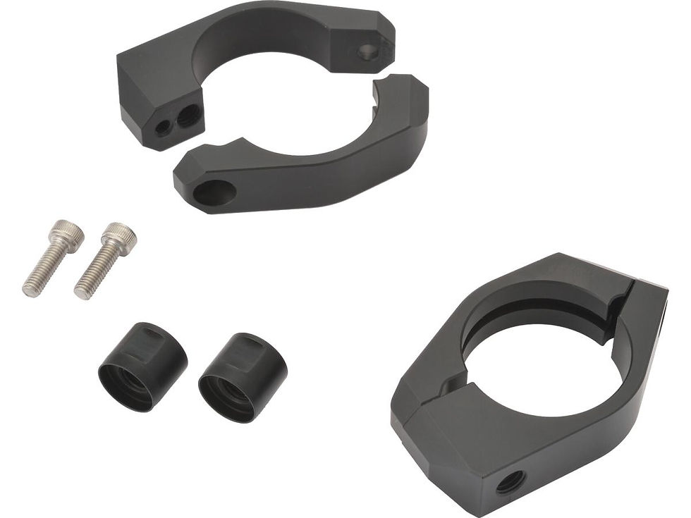 Turn Signal Fork Clamp Set 39mm Fork Mount Black