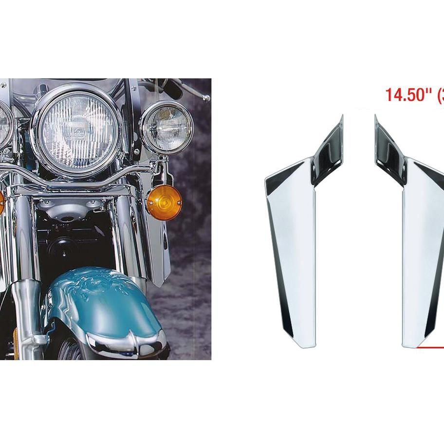 Heavy Duty Chrome Lower Wind Guards