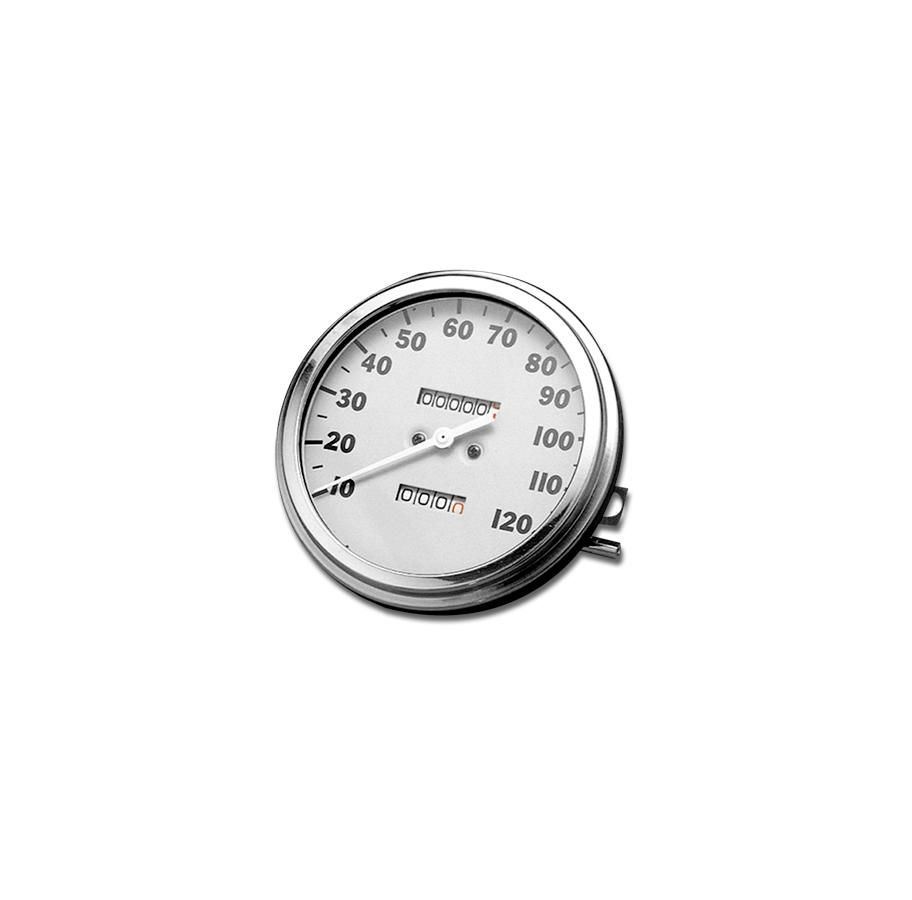 68-84 FL-Style Speedometer Scale: 120 mph; Scale Color: black; Ratio 1:1