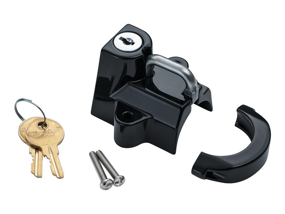 Helmet Lock 1/4" - 1 1/2" Tubing Black