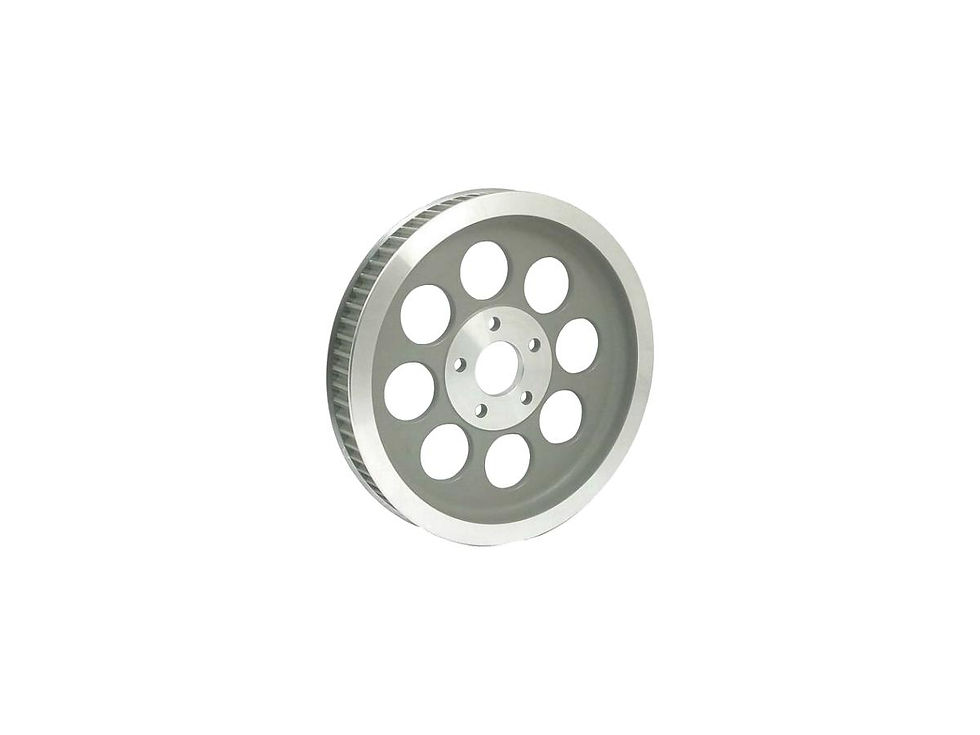 OEM Style Rear Belt Pulley Silver 1 1/8" 61 teeth