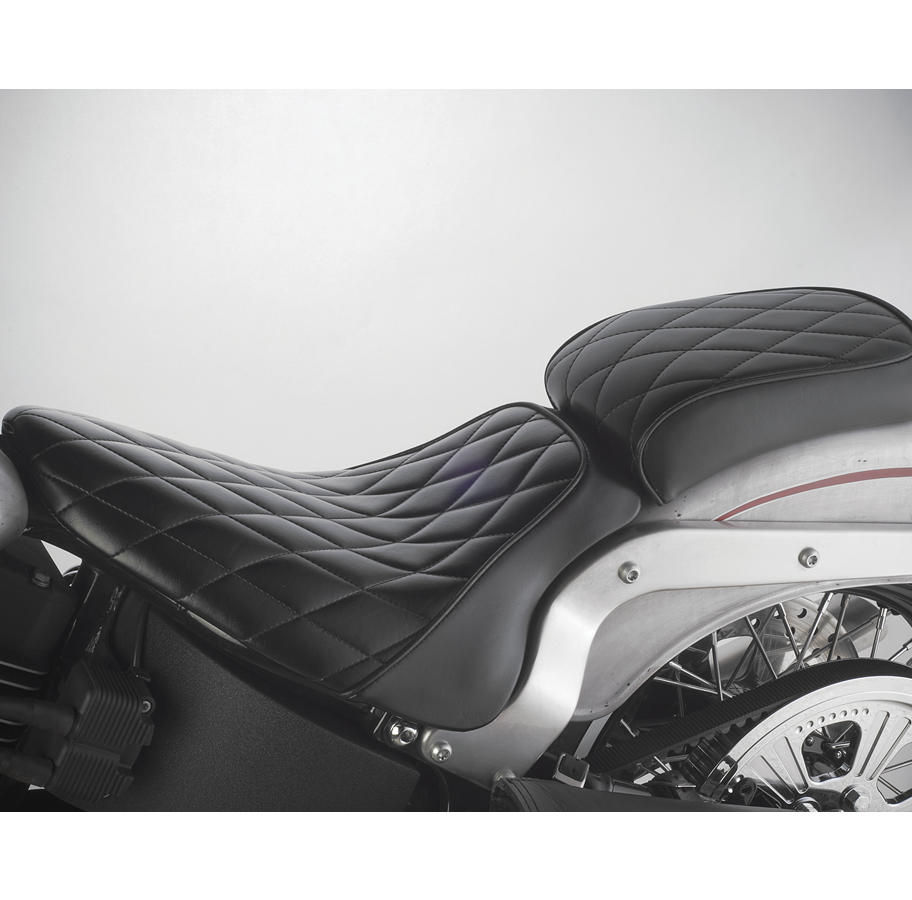 Hot Rod Series Diamond Pillion Pad Black Vinyl