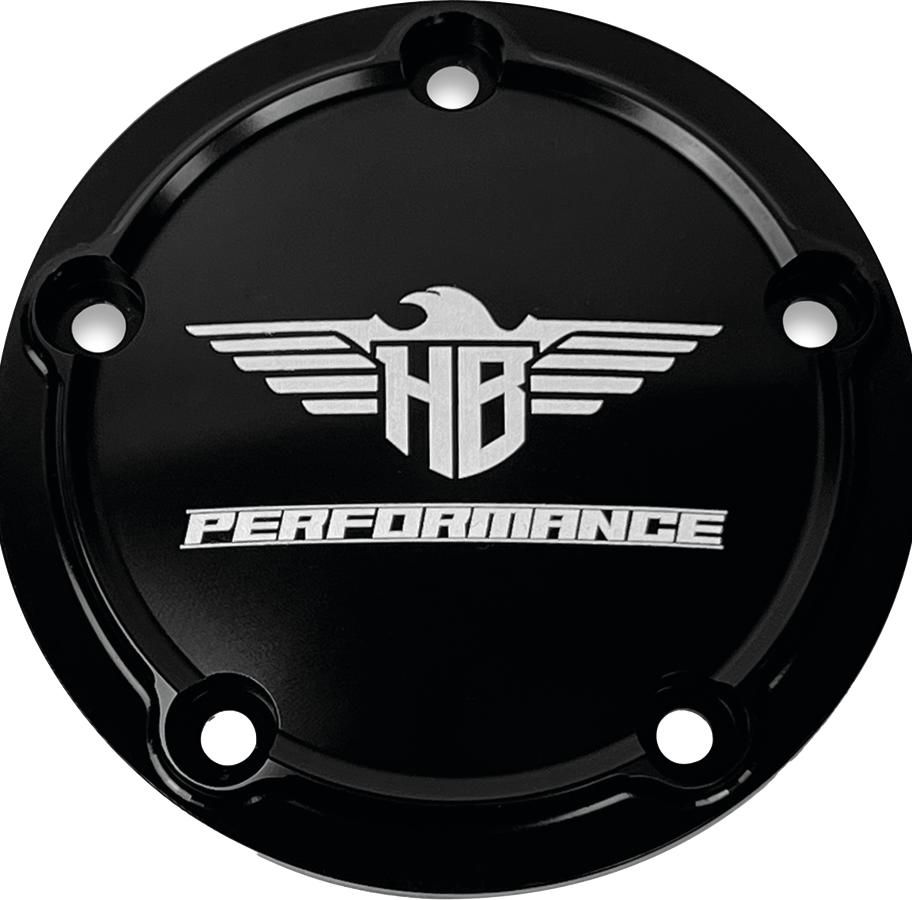 Performance Timer Cover 5-Hole Gloss Black Anodized