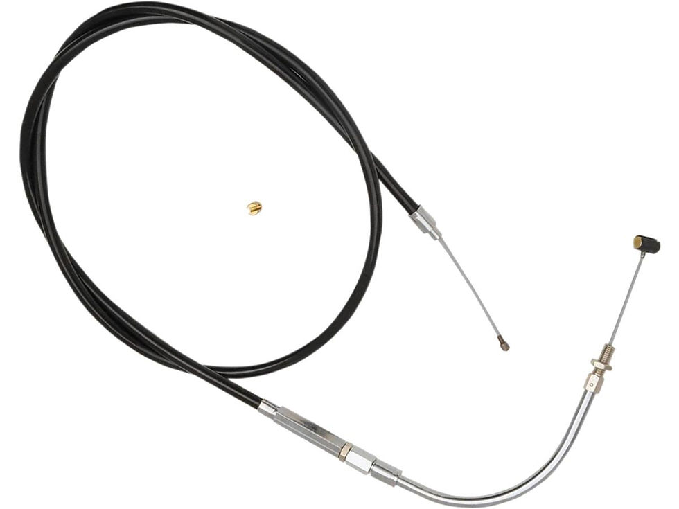 Traditional Black Throttle Cable 90 ÃÂð Black Vinyl 36"