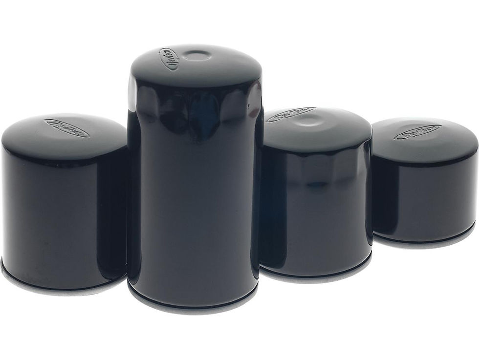 High-Performance Oil Filter with Magnet For Evolution Engine (Extra Long) Black