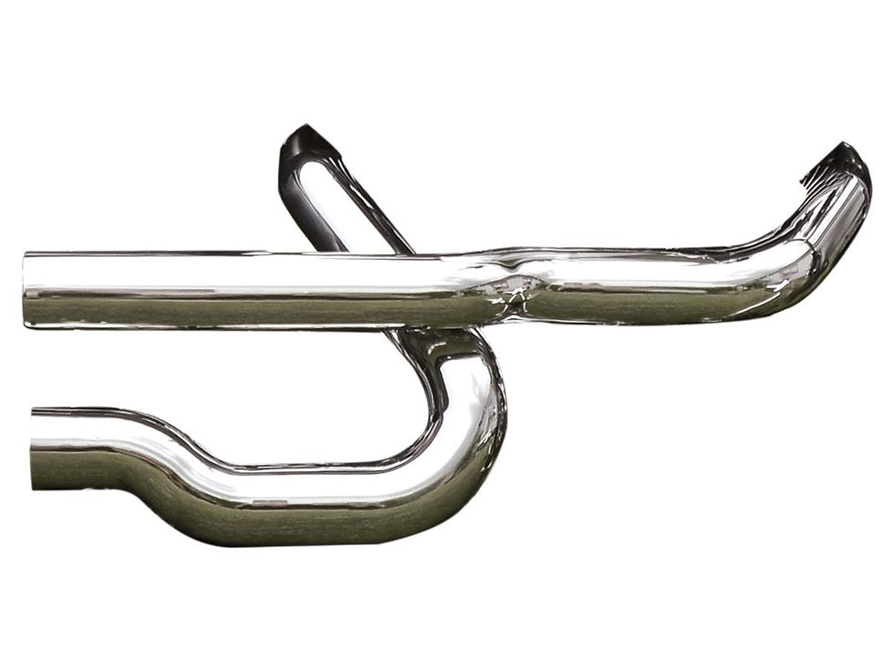 Fat Tommy Headers Heatshield chrome smooth Chrome