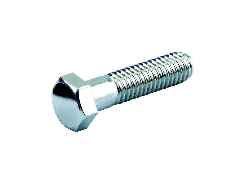 Hex Head Screw Pack Chrome Hex head 7/16"-14 UNC 1 1/4"