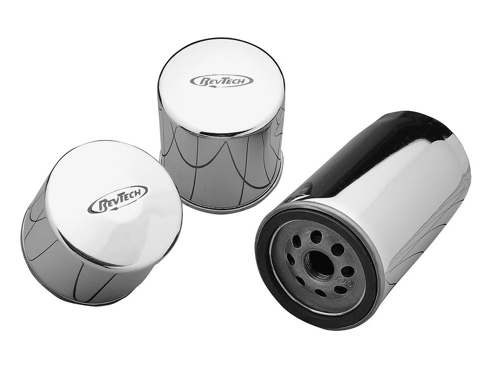 High-Performance Oil Filter with Magnet For Shovelhead, Ironhead, Early Evolution Engine (Short) Chrome