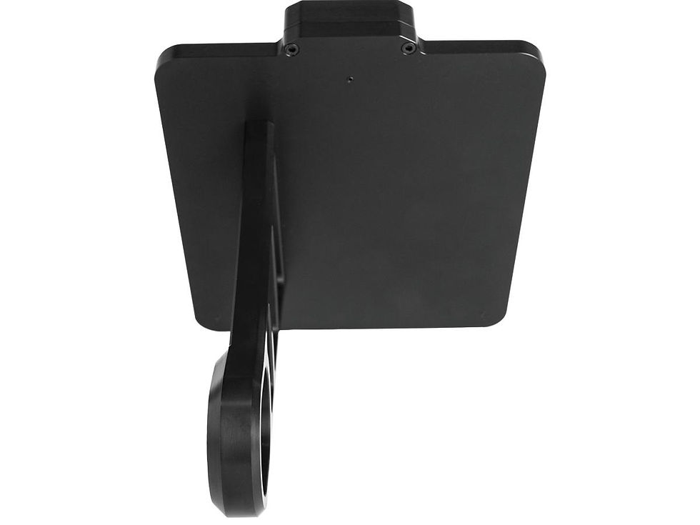 Side Mount License Plate Kit Austrian specification 210x170mm Black Anodized