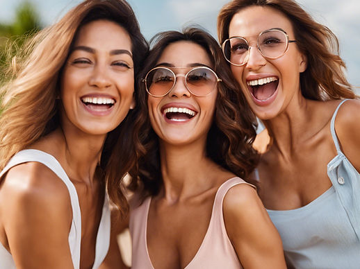 create a happy group of women enjoying themselves.jpg