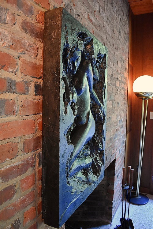 Thumbnail: RESERVED 1971 Finesse Originals Cast Resin Nude Female Wall Art