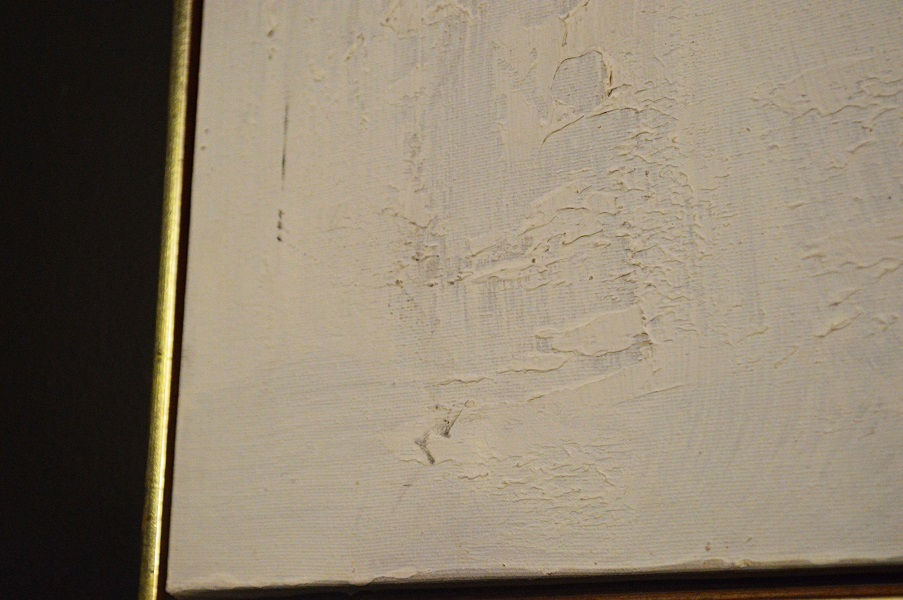 Thumbnail: 1970's Mid Century Abstract Oil Painting Signed J Keane