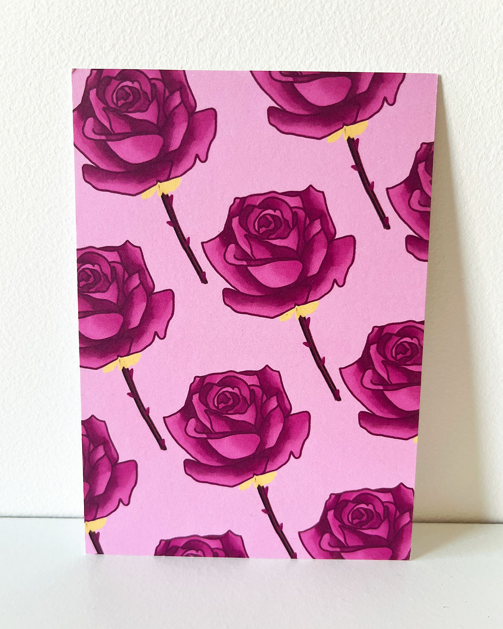 Miniature : Carte postale Rose