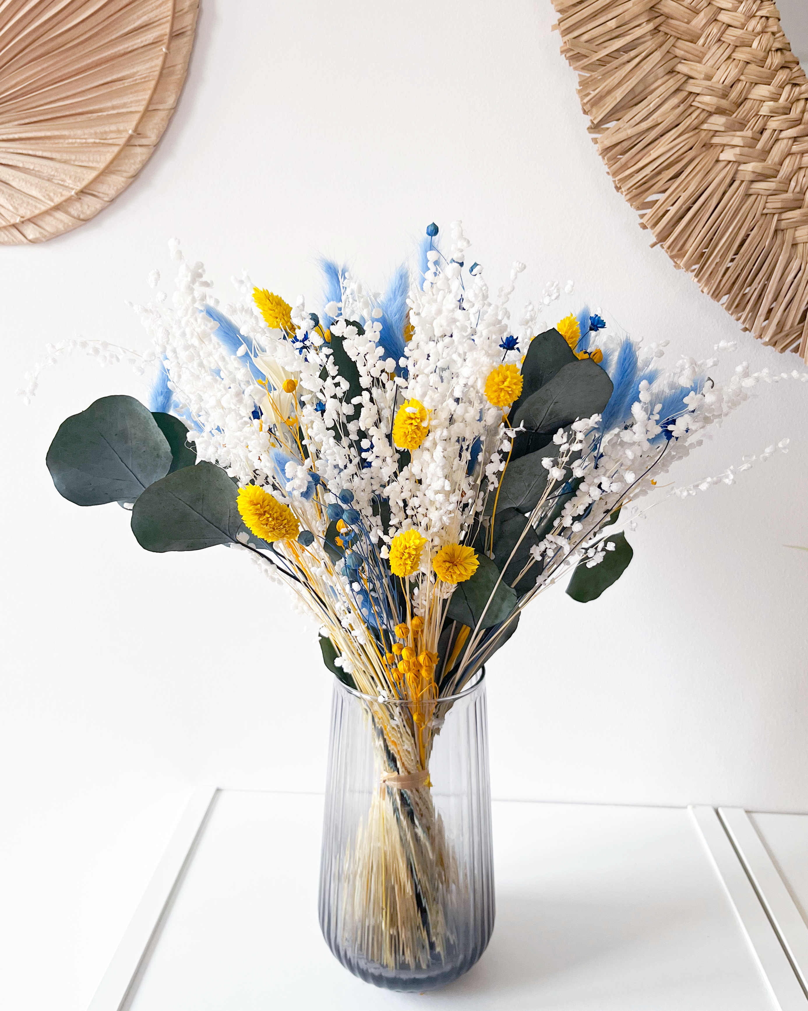 Bouquet fleuri – Eclat : bouquet de fleurs séchées et stabilisées