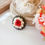Miniature : Broche – Coquelicot : fleurs séchées et stabilisées