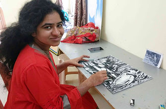 charcoal painting classes for kids adults in hyderabad