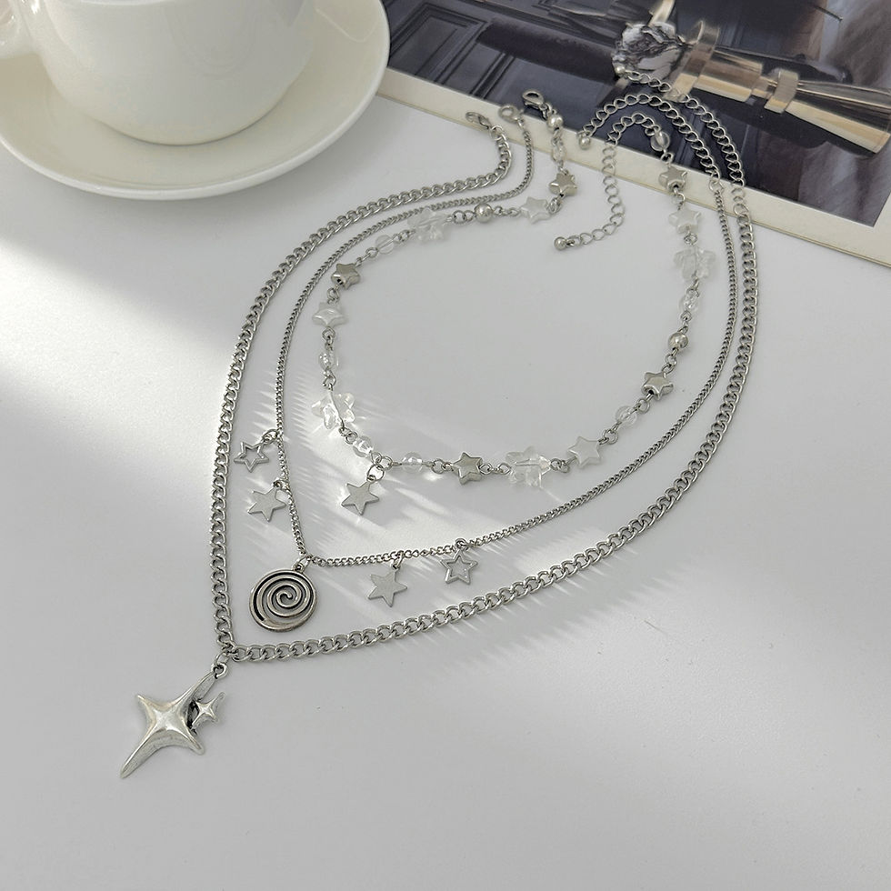 Thumbnail: Detailed view showing the pre-curated chains and secure lobster claw clasp