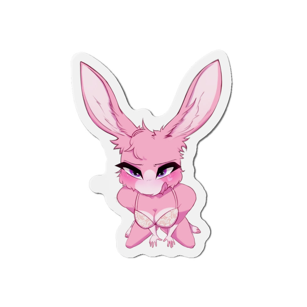 Thumbnail: LovelyBunnsBunny KissCut Magnet