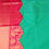 Thumbnail: Premium Bridal Semi Kanchi Silk Saree -  Rama Green with Pink in Turning Border