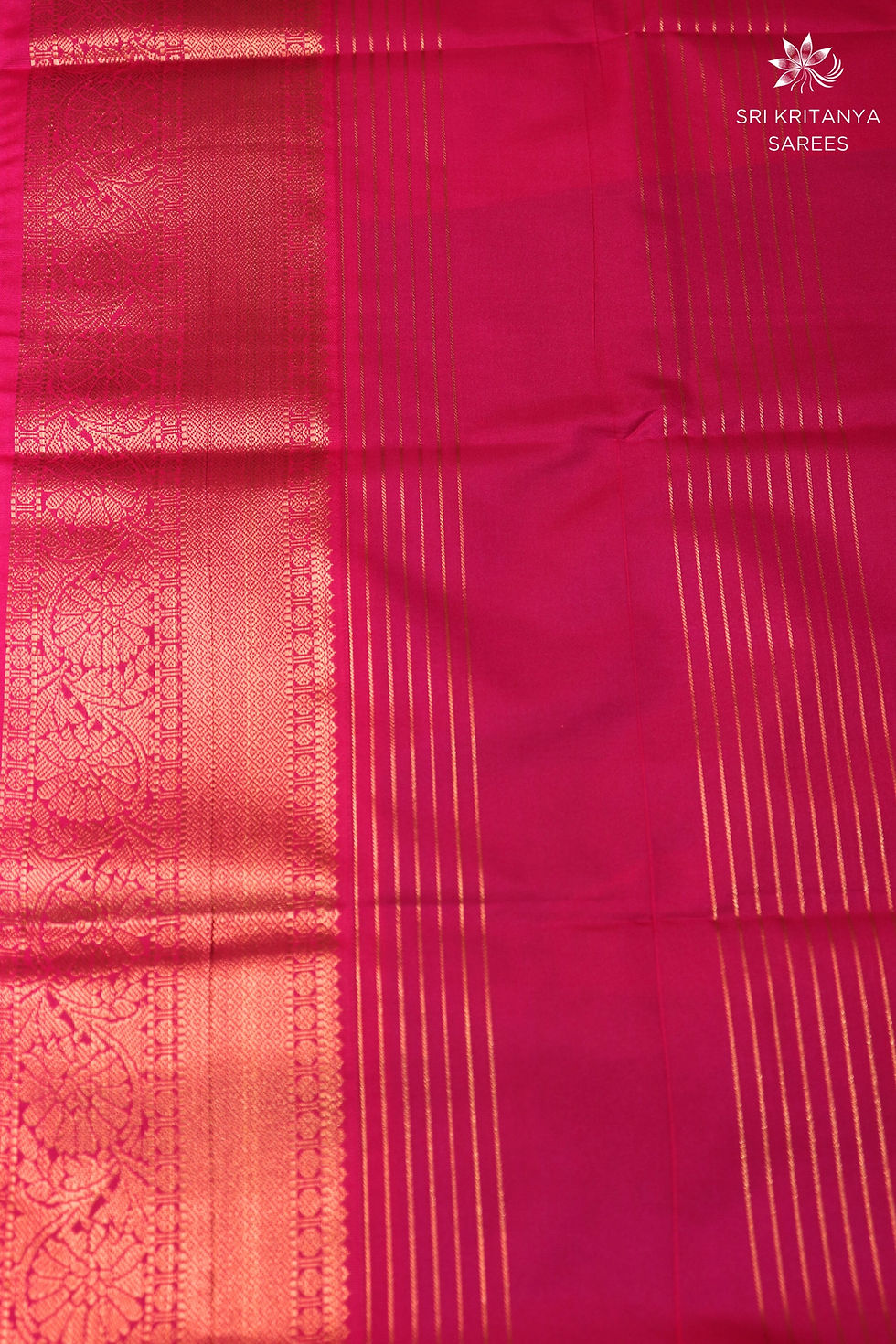 Thumbnail: Premium Bridal Semi Kanchi Silk Saree  - Teal with Reddish pink in Antique zari