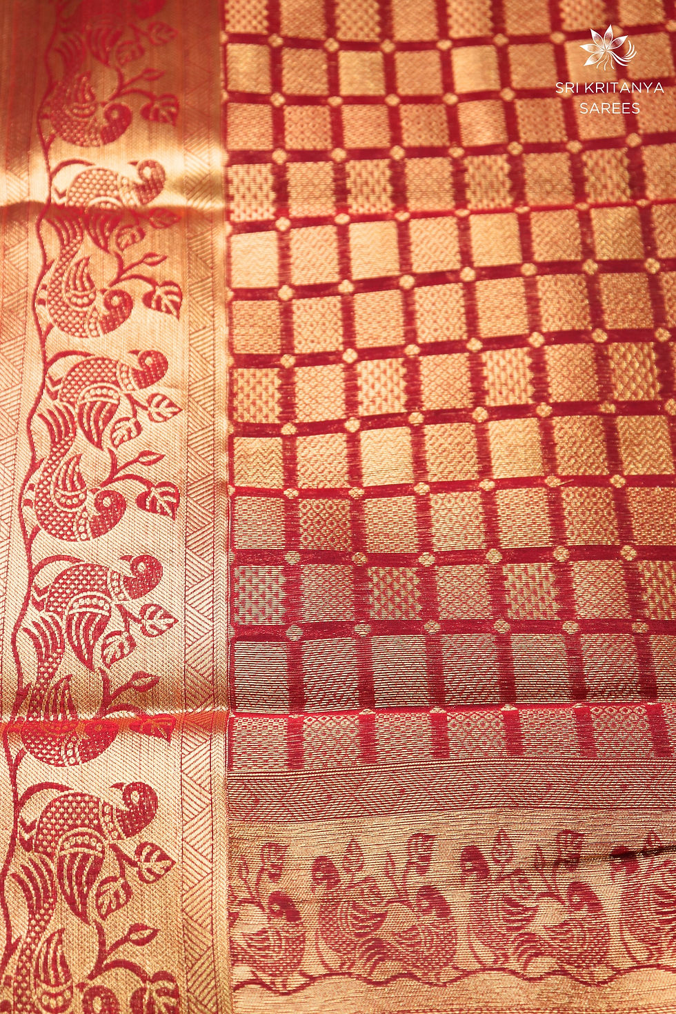 Thumbnail: PREMIUM SEMI KOTA SILK COTTON SAREES - MAROON WITH JACQUARD BORDER